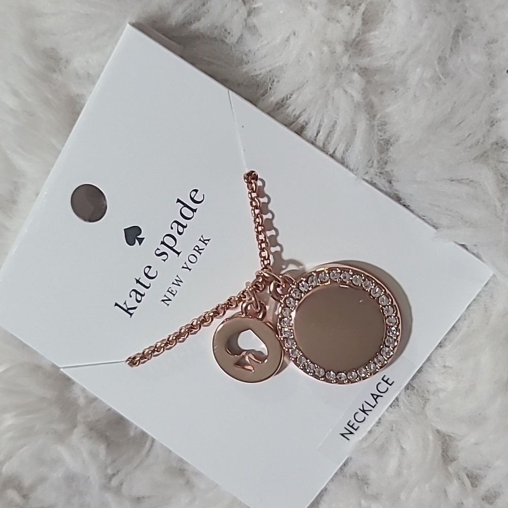 Kate Spade Rose Gold Spade Neclace